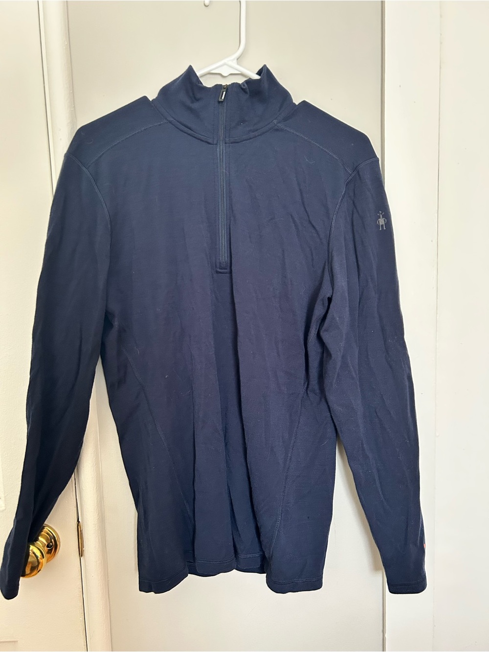 Smartwool Navy Quarter-Zip Pullover